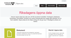 Desktop Screenshot of data.riksdagen.se